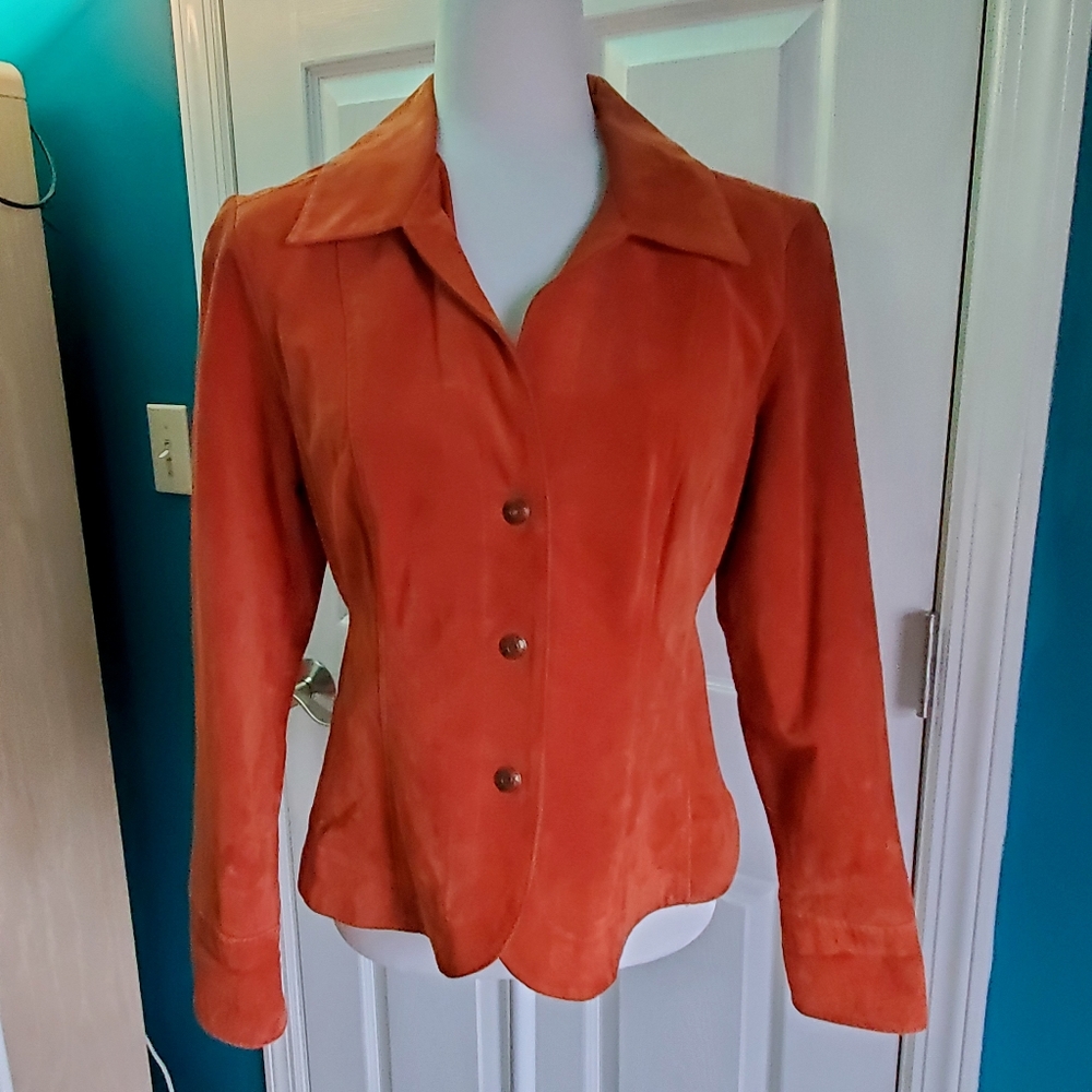 Vintage Live A Little Suede Jacket Medium NWOT